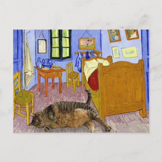 Van Gatos Zimmer Postkarte (Vorderseite)
