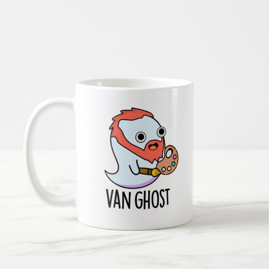 Van Geist Lustiger Künstler Geist Pun Kaffeetasse (Links)