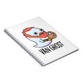 Van Ghost Funny Artist Ghost Pun Notizblock (Rechte Seite)