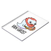 Van Ghost Funny Artist Ghost Pun Notizblock (Linke Seite)