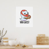 Van Ghost Funny Artist Ghost Pun Poster (Küche)