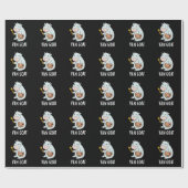 Van Goat Funny Artist Pun Dark BG Geschenkpapier (Flach)