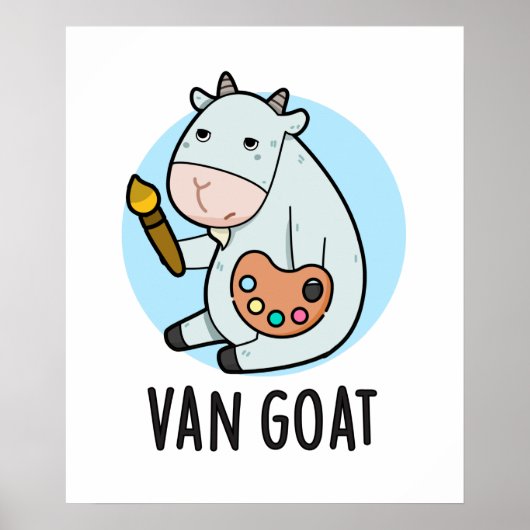 Van Goat Funny Artist Pun Poster (Vorne)