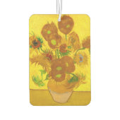 Van Gogh 15 Sonnenblumen in einer Vase der Kunst Autolufterfrischer (Rückseite)