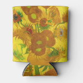 Van Gogh 15 Sonnenblumen in einer Vase der Kunst Dosenkühler (Vorderseite)