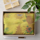 Van Gogh 15 Sonnenblumen in einer Vase der Kunst Seidenpapier (Geschenk)