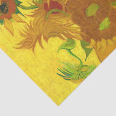 Van Gogh 15 Sonnenblumen in einer Vase der Kunst Seidenpapier (Ausschnitt)