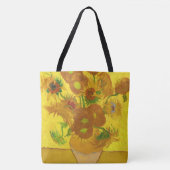 Van Gogh 15 Sonnenblumen in einer Vase der Kunst Tasche (Vorderseite)