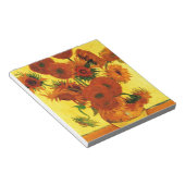 Van Gogh 15 Sonnenblumen Notizblock (angewinkelt)