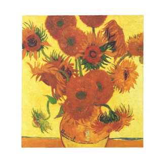 Van Gogh 15 Sonnenblumen Notizblock