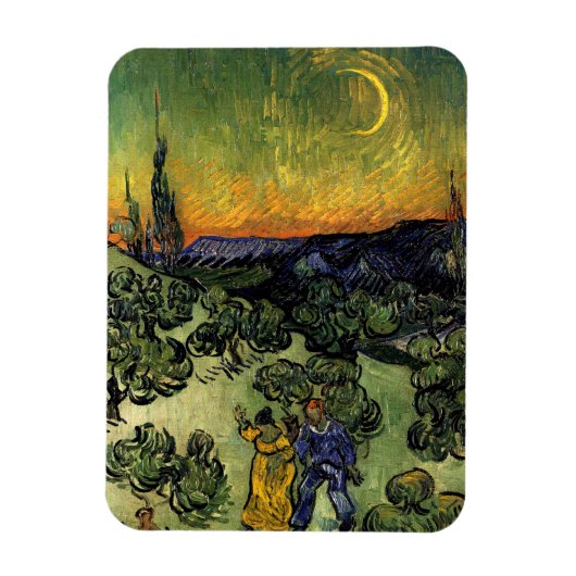 Van Gogh: Abend Promenade Magnet (Vertikal)