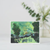 Van-Gogh-ähnliche Landschaft-Postkarte Postkarte (Stehend Vorderseite)