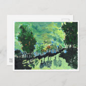 Van-Gogh-ähnliche Landschaft-Postkarte Postkarte (Vorne/Hinten)
