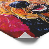 Van Gogh Airedale Poster (Ecke)