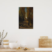 Van Gogh - Allee der Poplars im Herbst Poster (Küche)