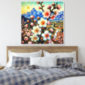 Van Gogh Almond Blossom Big Blume Leinwanddruck (Insitu (Schlafzimmer))