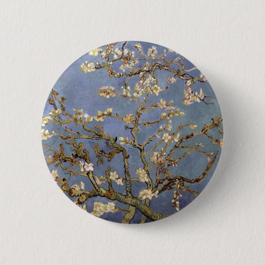 Van Gogh Almond Blossom Button (Vorderseite)