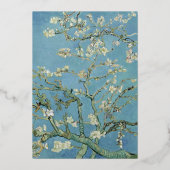 Van Gogh Almond Blossom Painting Brautparty Folieneinladung (Rückseite)
