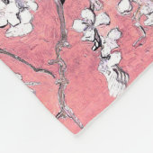 Van Gogh Almond Blossom pfirsich pink Fleecedecke (Ecke)