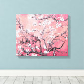 Van Gogh Almond Blossom pfirsich pink Leinwanddruck (Insitu (Holzboden))