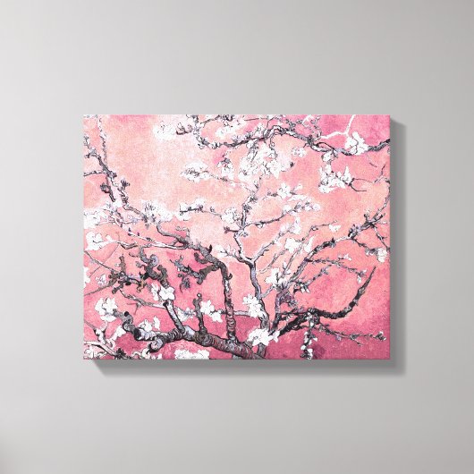 Van Gogh Almond Blossom pfirsich pink Leinwanddruck (Vorderseite)