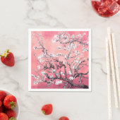 Van Gogh Almond Blossom pfirsich pink Serviette (Beispiel)