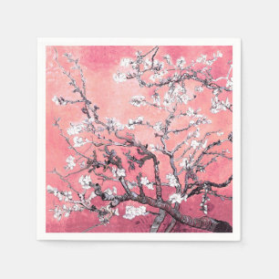 Van Gogh Almond Blossom pfirsich pink Serviette