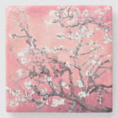 Van Gogh Almond Blossom pfirsich pink Steinuntersetzer (Vorderseite)