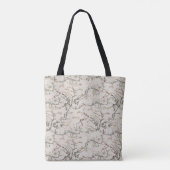 Van Gogh Almond Blossom Vintage White Monogram Tasche (Rückseite)