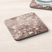 Van Gogh Almond Blossoms Beige Getränkeuntersetzer (Linke Seite)