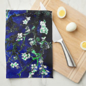 Van Gogh Almond Blossoms blauer Himmel Geschirrtuch (Viertel Falte)