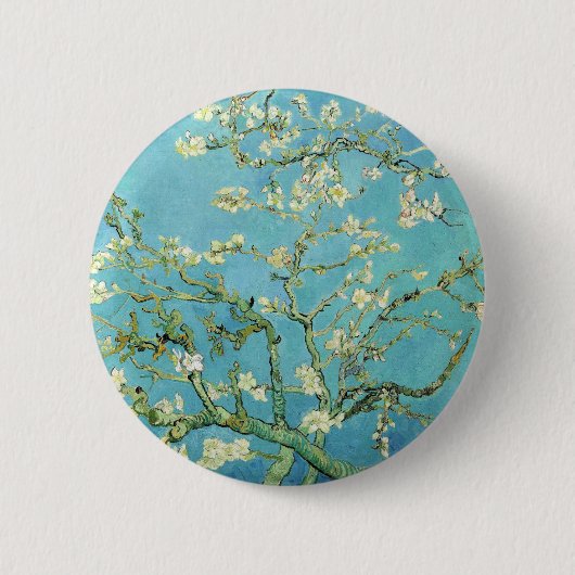 Van Gogh Almond Blossoms Button (Vorderseite)