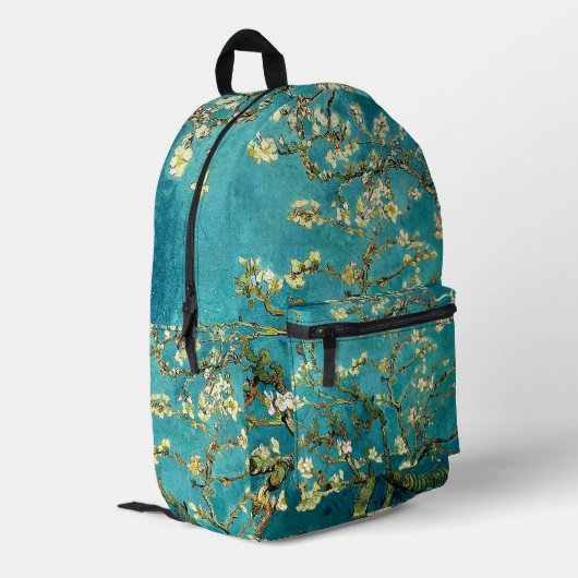 Van Gogh Almond Blossoms Classic Impressionism Bedruckter Rucksack (Rückseitige Ecke links)