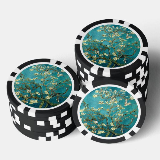 Van Gogh Almond Blossoms Classic Impressionism Pokerchips (Stapel)
