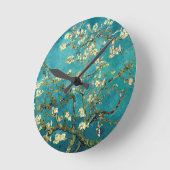 Van Gogh Almond Blossoms Classic Impressionism Runde Wanduhr (Winkel)