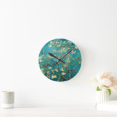 Van Gogh Almond Blossoms Classic Impressionism Runde Wanduhr (Zuhause)