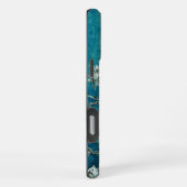 Van Gogh Almond Blossoms Dark Aquamarin iPhone Hülle (Rechte Seite)