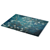 Van Gogh Almond Blossoms Dark Aquamarin Schneidebrett (Ecke)