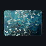Van Gogh Almond Blossoms: Dunkel Aquamarin Badematte<br><div class="desc">Künstler: Vincent Van Gogh Titel: Almond-Blüten geändert durch 2sweet4wordsDesigns/ PureVintage Liebe Vincent Van Gogh,  Van Gogh,  Almond Blüten,  aquamarin,  dunkel aquamarin,  Blume,  blumenreich,  hübsch,  schön,  purevintagelove</div>
