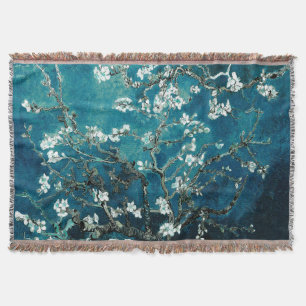 Van Gogh Almond Blossoms: Dunkel Aquamarin Decke