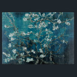 Van Gogh Almond Blossoms: Dunkel Aquamarin Schneidebrett<br><div class="desc">Künstler: Vincent Van Gogh Titel: Almond-Blüten geändert durch 2sweet4wordsDesigns/ PureVintage-Liebe</div>