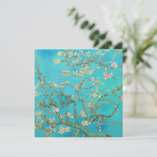 Van Gogh Almond Blossoms Einladung (Stehend Vorderseite)