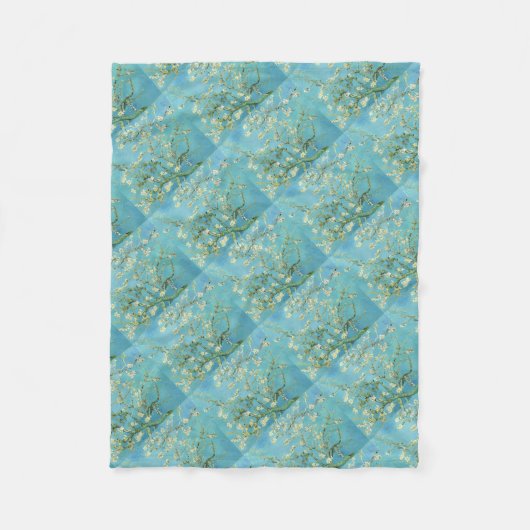 Van Gogh Almond Blossoms Fleecedecke (Vorderseite)