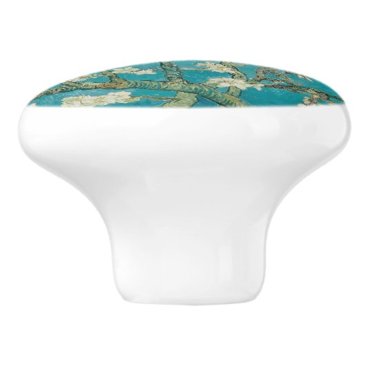 Van Gogh Almond Blossoms Keramikknauf (Seitenansicht)