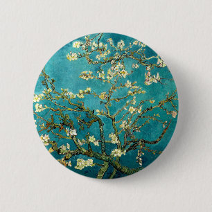 Van Gogh Almond Blossoms Klassischer Impressionism Button