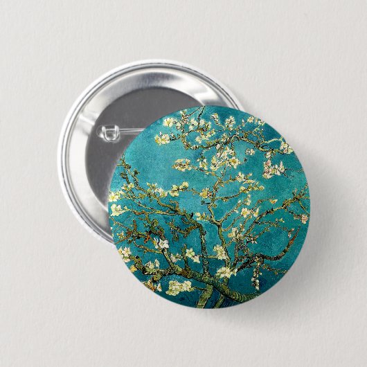 Van Gogh Almond Blossoms Klassischer Impressionism Button (Vorne & Hinten)