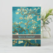 Van Gogh Almond Blossoms Klassischer Impressionism Einladung (Stehend Vorderseite)