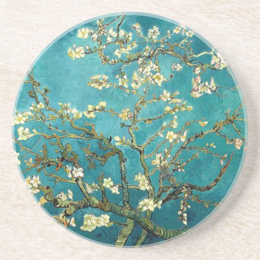 Van Gogh Almond Blossoms Klassischer Impressionism Getränkeuntersetzer (Vorne)