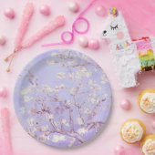 Van Gogh Almond Blossoms Lavender Pappteller (Party)