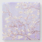Van Gogh Almond Blossoms Lavender Steinuntersetzer (Vorderseite)